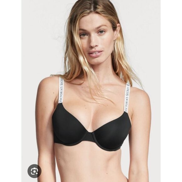 Victoria's Secret T-shirt lightly lined demi bra sz 32B NWT - Picture 1 of 8